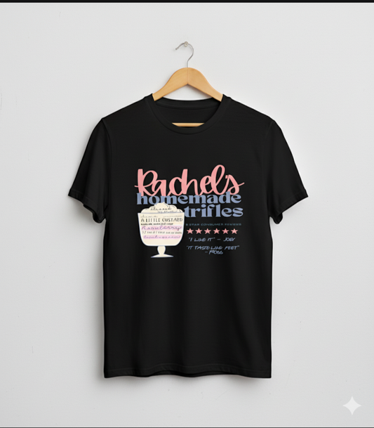 Retro Friends TV Show T-Shirt - Rachel Green English Trifle Design